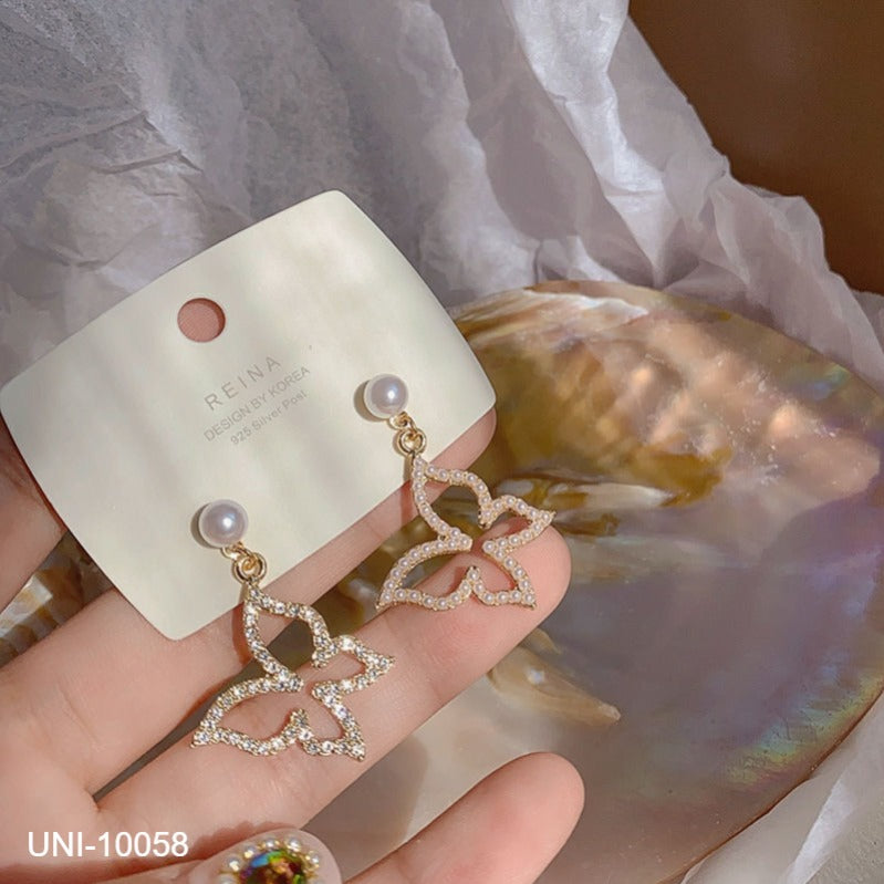 UNI-10058 - Gold Butterfly - Earring