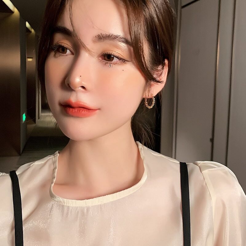 UNI-10067 - Gold Foil Beads - Earring