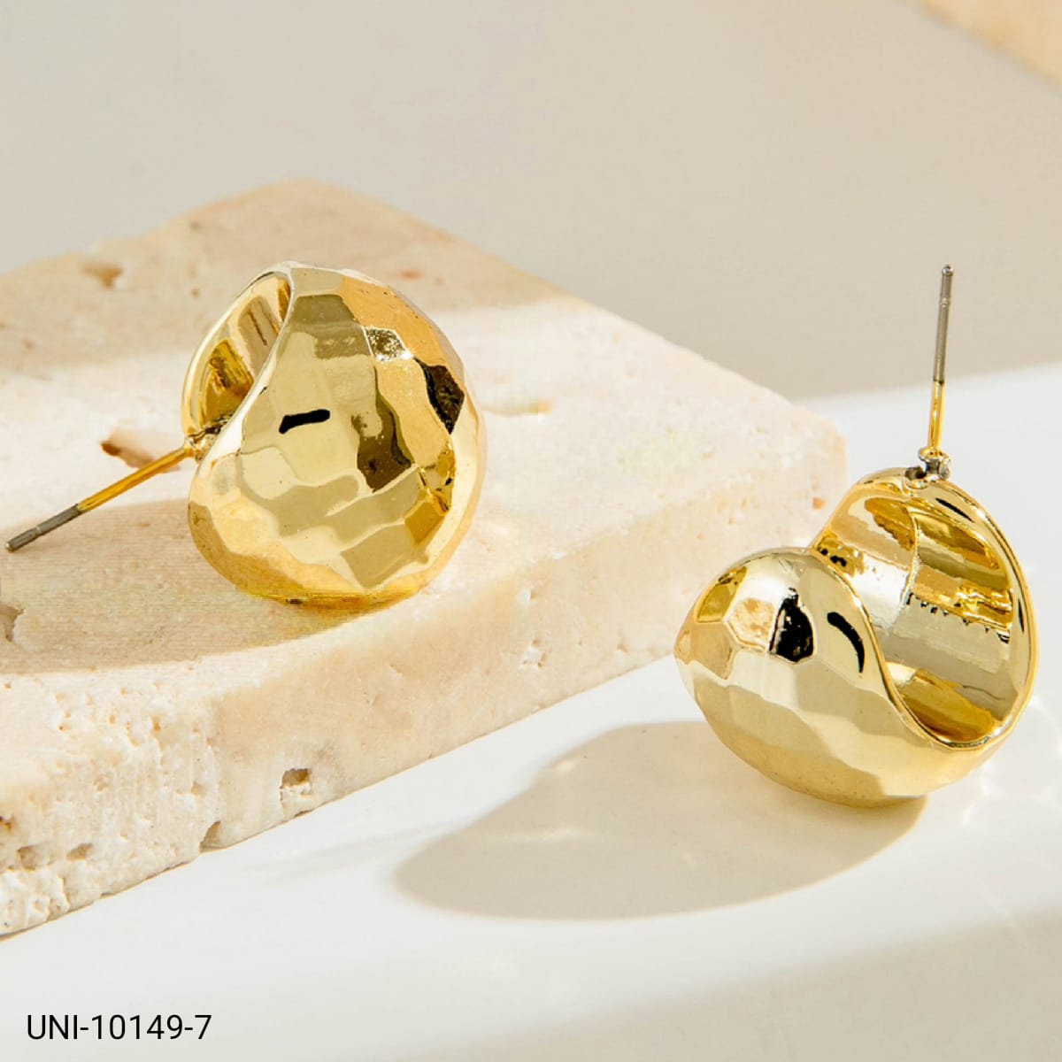 UNI-10149-7 - Fancy Gold Foil - Earring Style 7