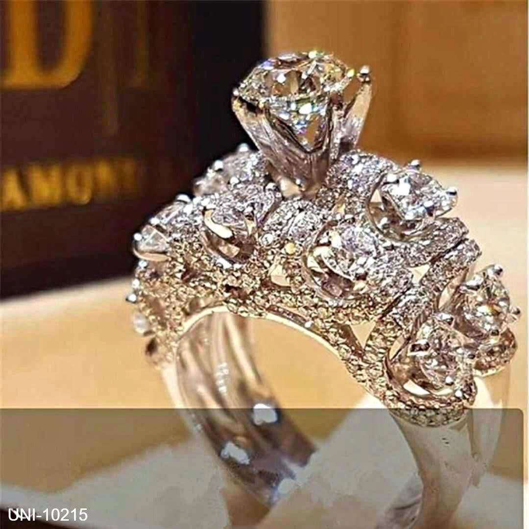 UNI-10215 - Sparkle Diamond - Ring Set of 2