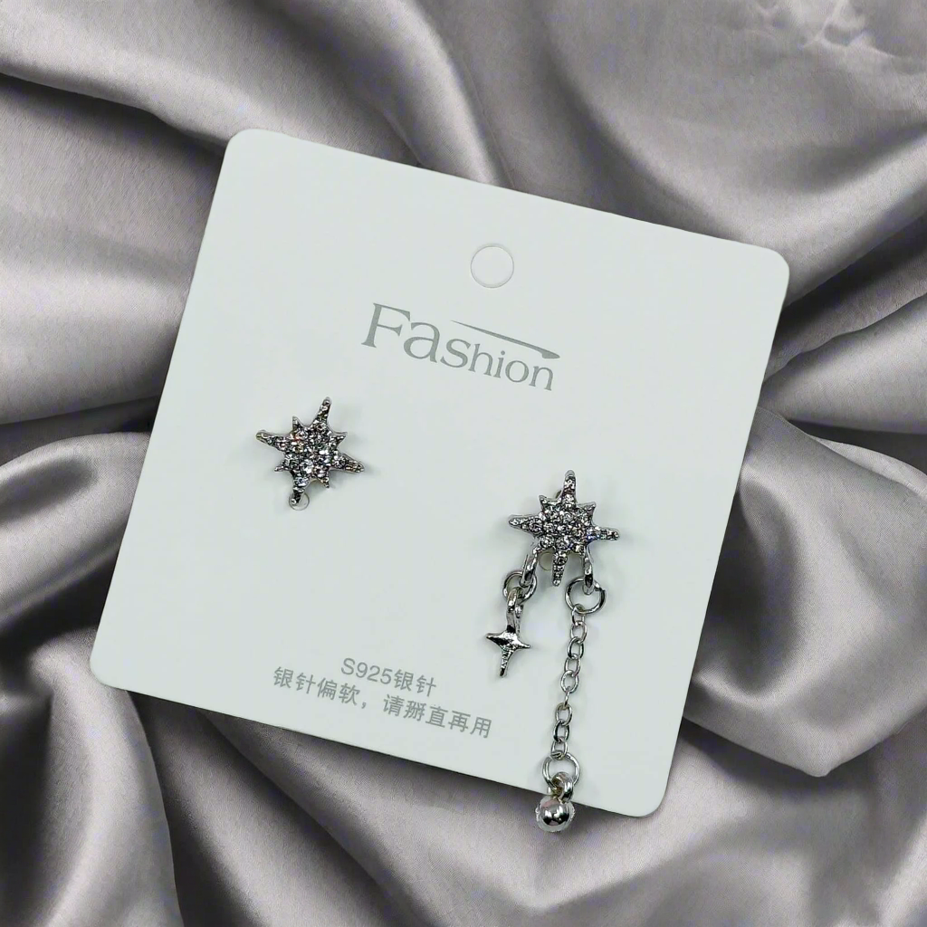 Sparkle Star Silver - Earring