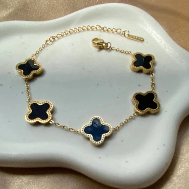 SS-1002 - Flower Black - Bracelet Style 1