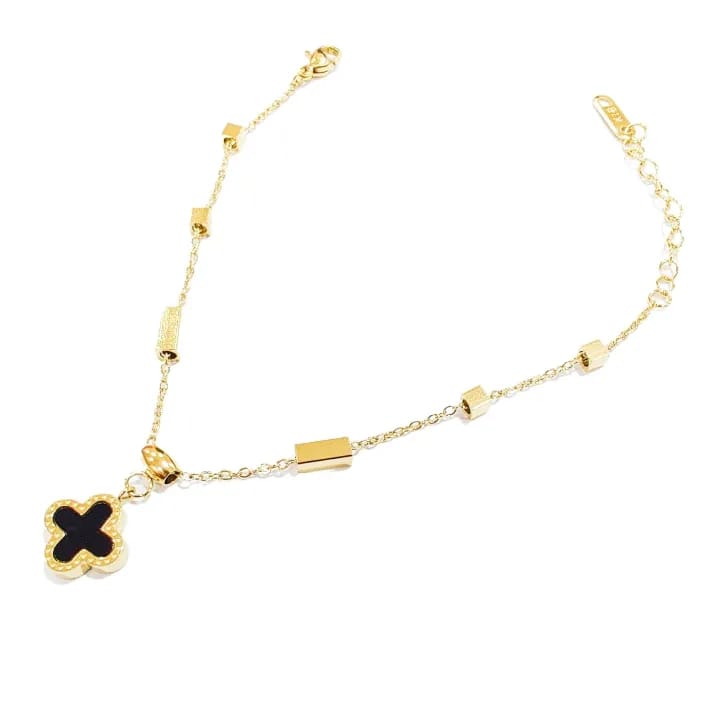 SS-1012 - Flower Black - Bracelet Style 2