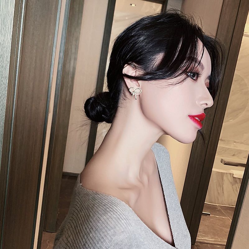 UNI-10239 - Bow Gold   - Earring