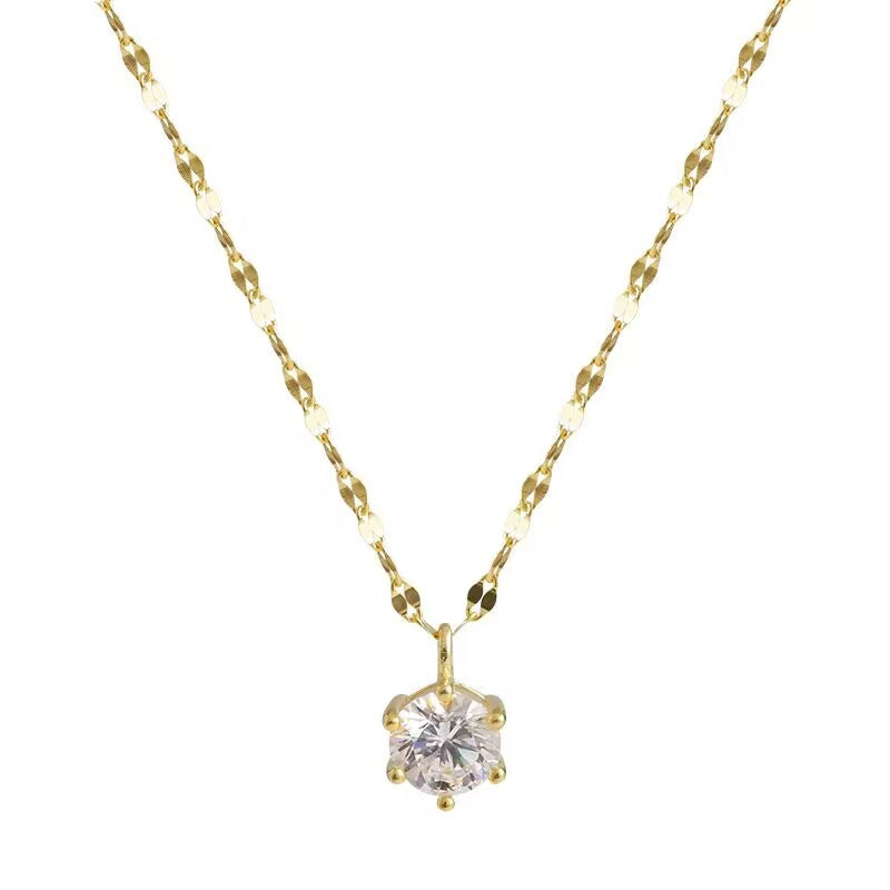 UNI-10241-1 - Sparkle Diamond Gold - Necklace