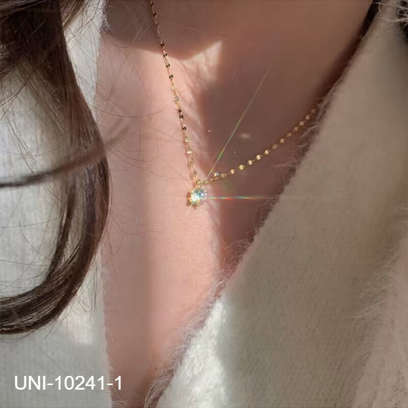 UNI-10241-1 - Sparkle Diamond Gold - Necklace