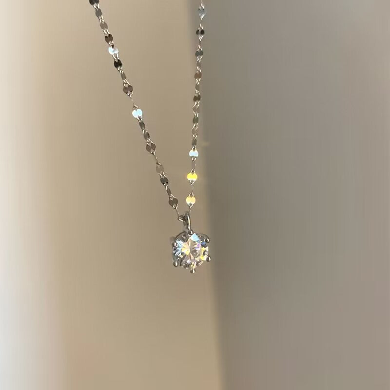 UNI-10241 - Sparkle Diamond Silver - Necklace