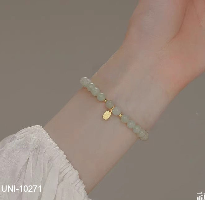 UNI-10271 - Green Stone - Bracelet