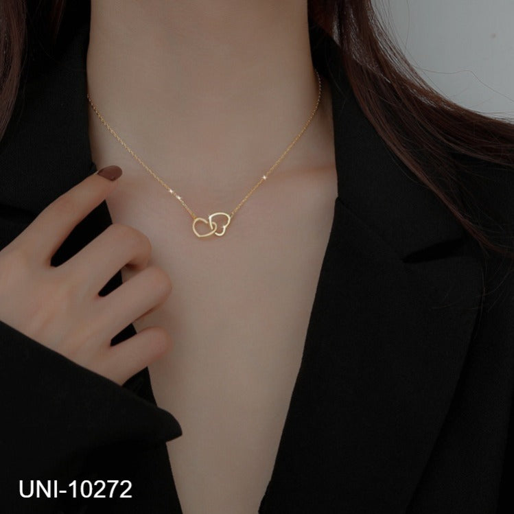 UNI-10272 -  Heart Gold - Necklace
