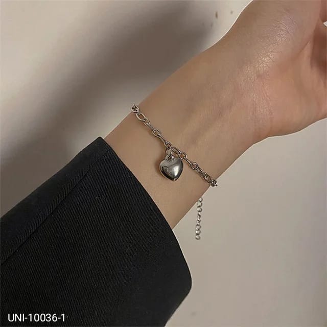 UNI-10036-1 - Heart Silver - Bracelet