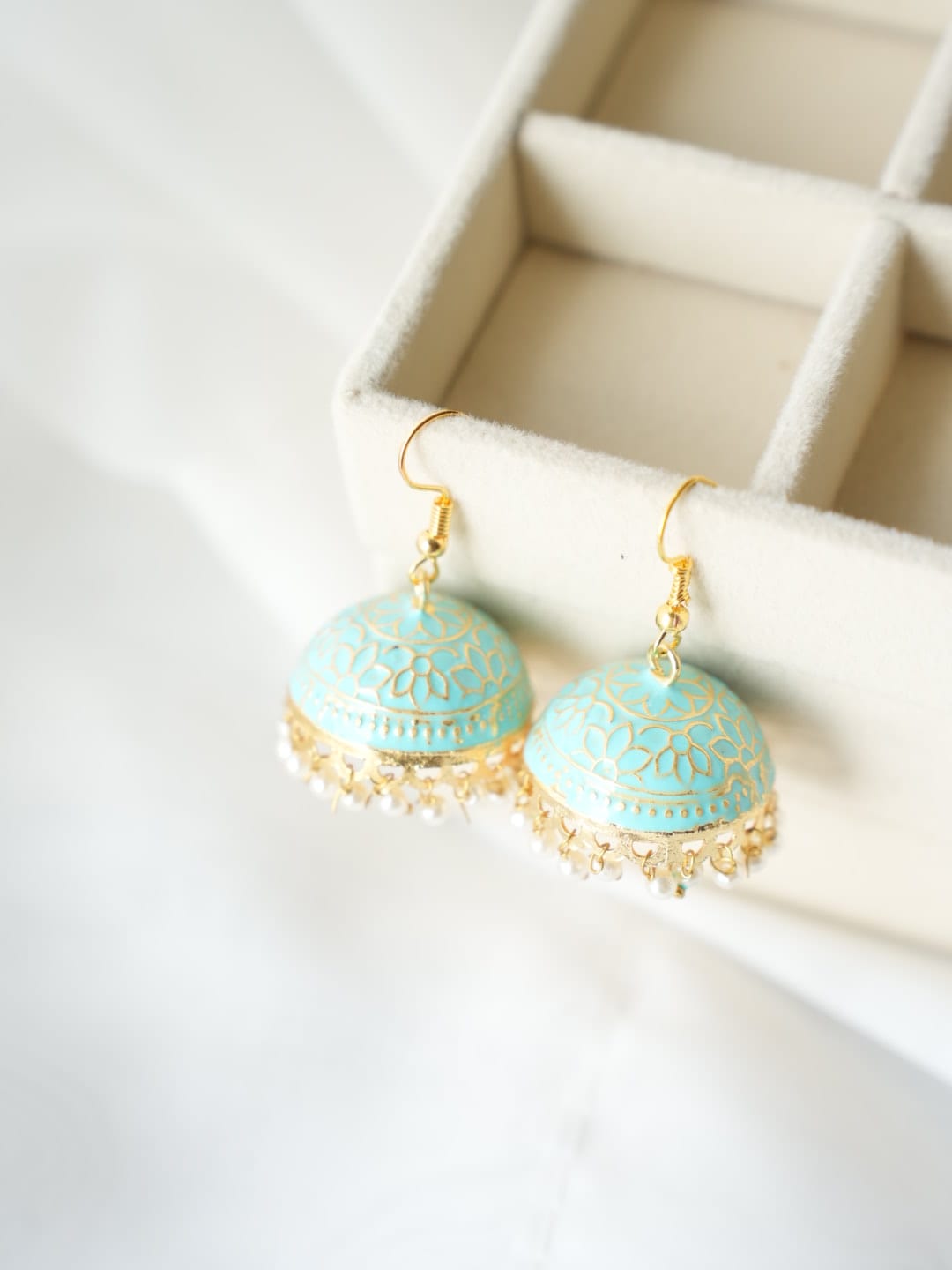 JH-5- Pearly Jhumka Large - Earring Style 5