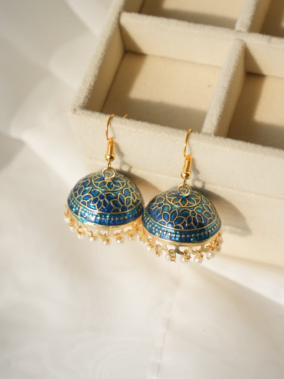 JH-9 - Pearly Jhumka Large - Earring Style 9