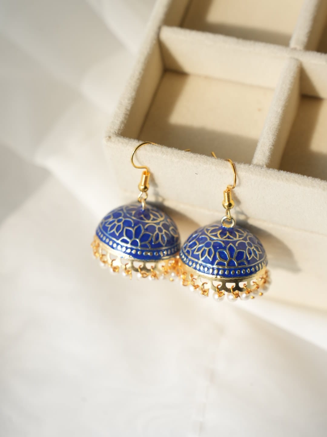 JH-11 - Pearly Jhumka Large - Earring Style 11