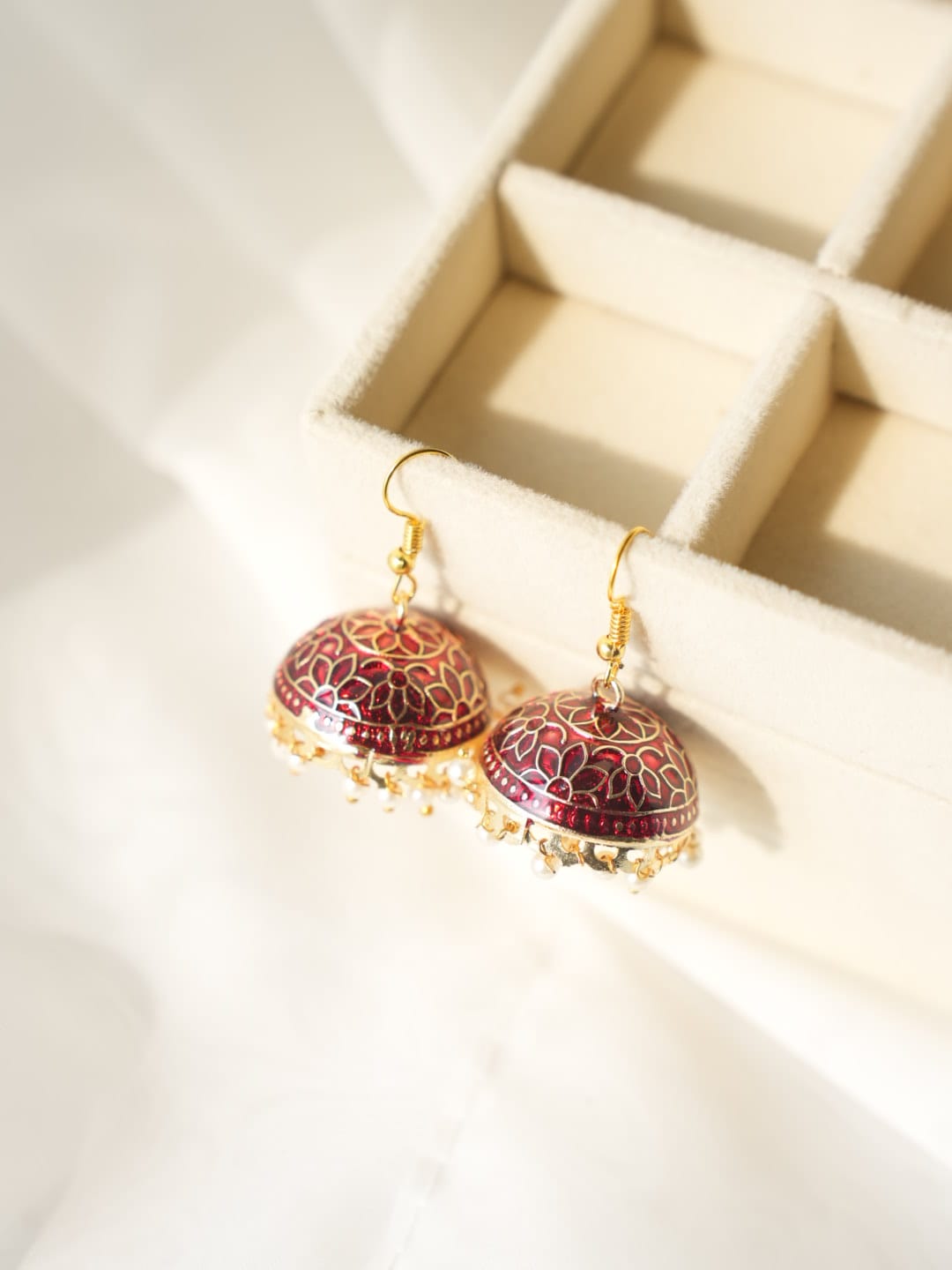 JH-12 - Pearly Jhumka Large - Earring Style 12