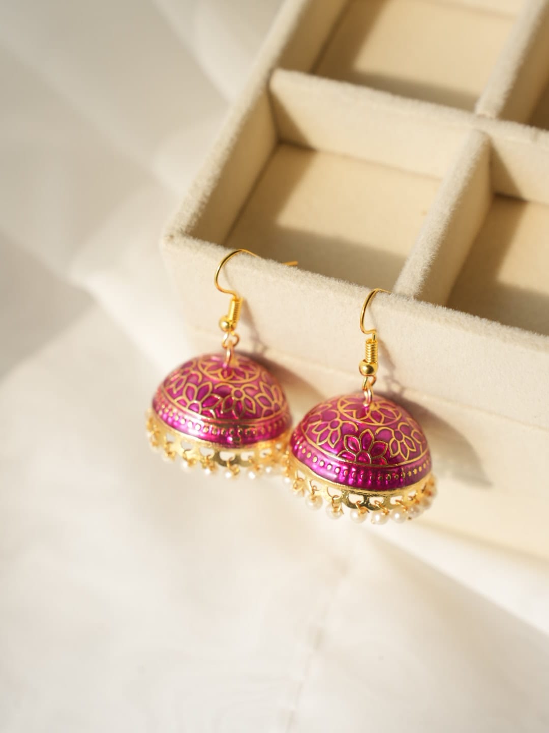 JH-13 - Pearly Jhumka Large - Earring Style 13