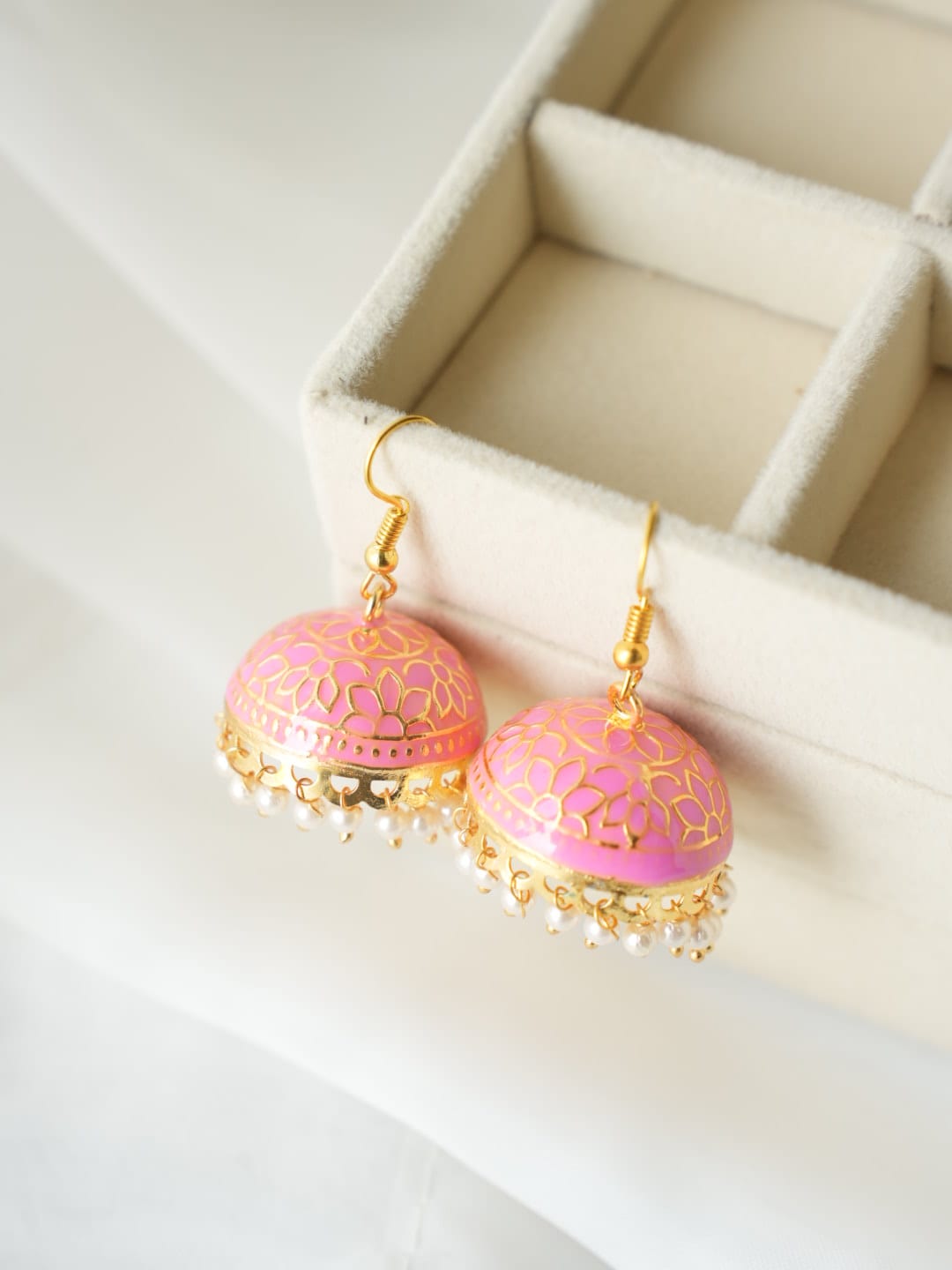 JH-15 - Pearly Jhumka Large - Earring Style 15