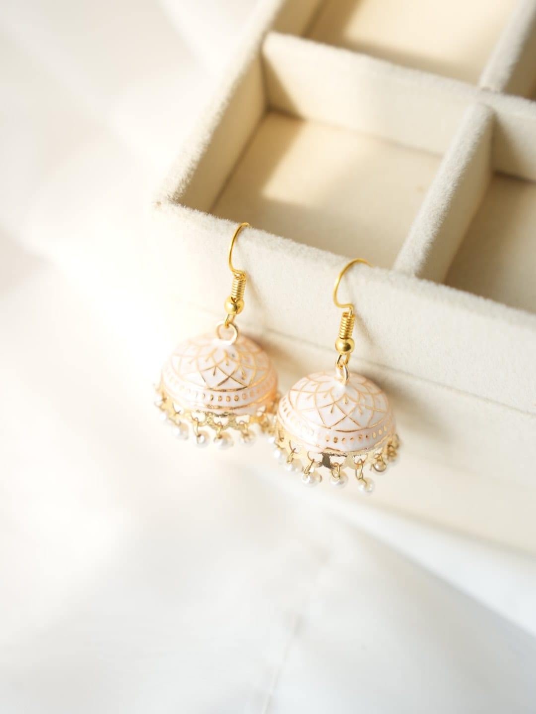 JH-27 - Pearly Jhumka Medium - Earring Style 8