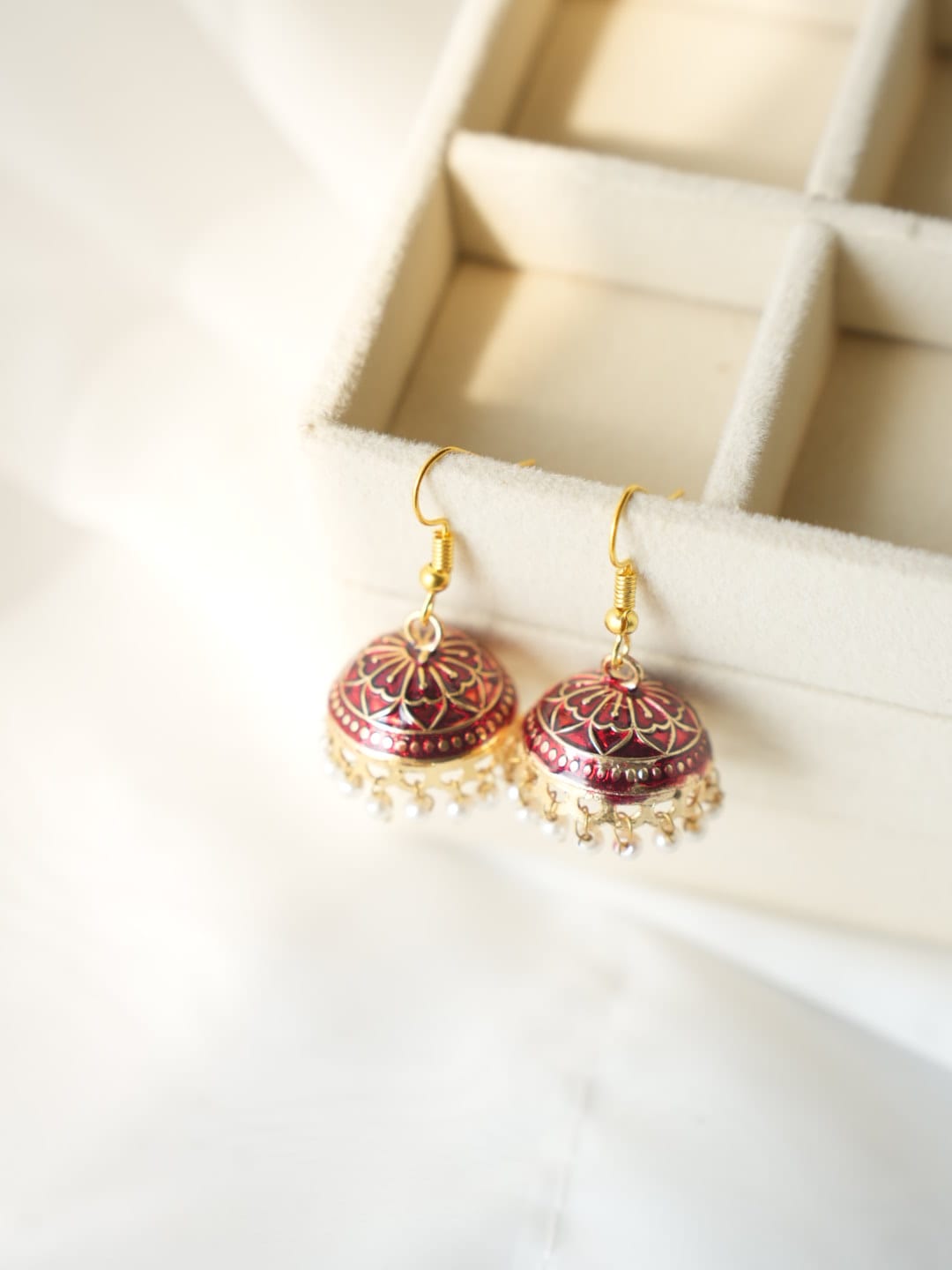 JH-25 - Pearly Jhumka Medium - Earring Style 6
