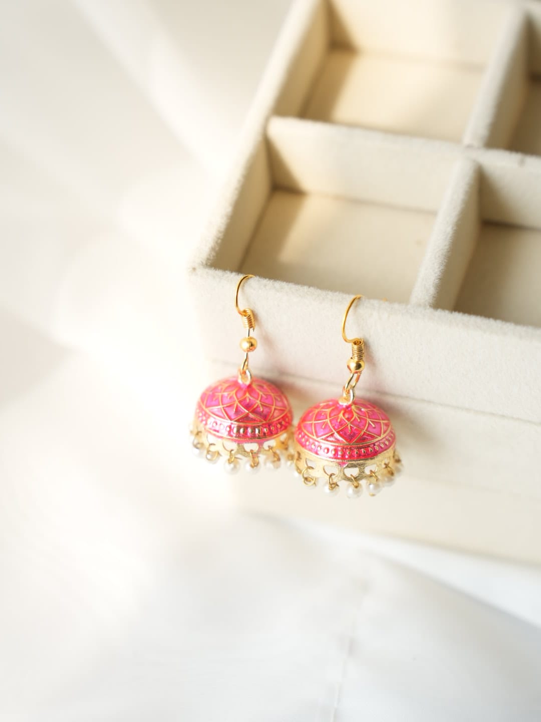 JH-38 - Pearly Jhumka Small - Earring Style 10