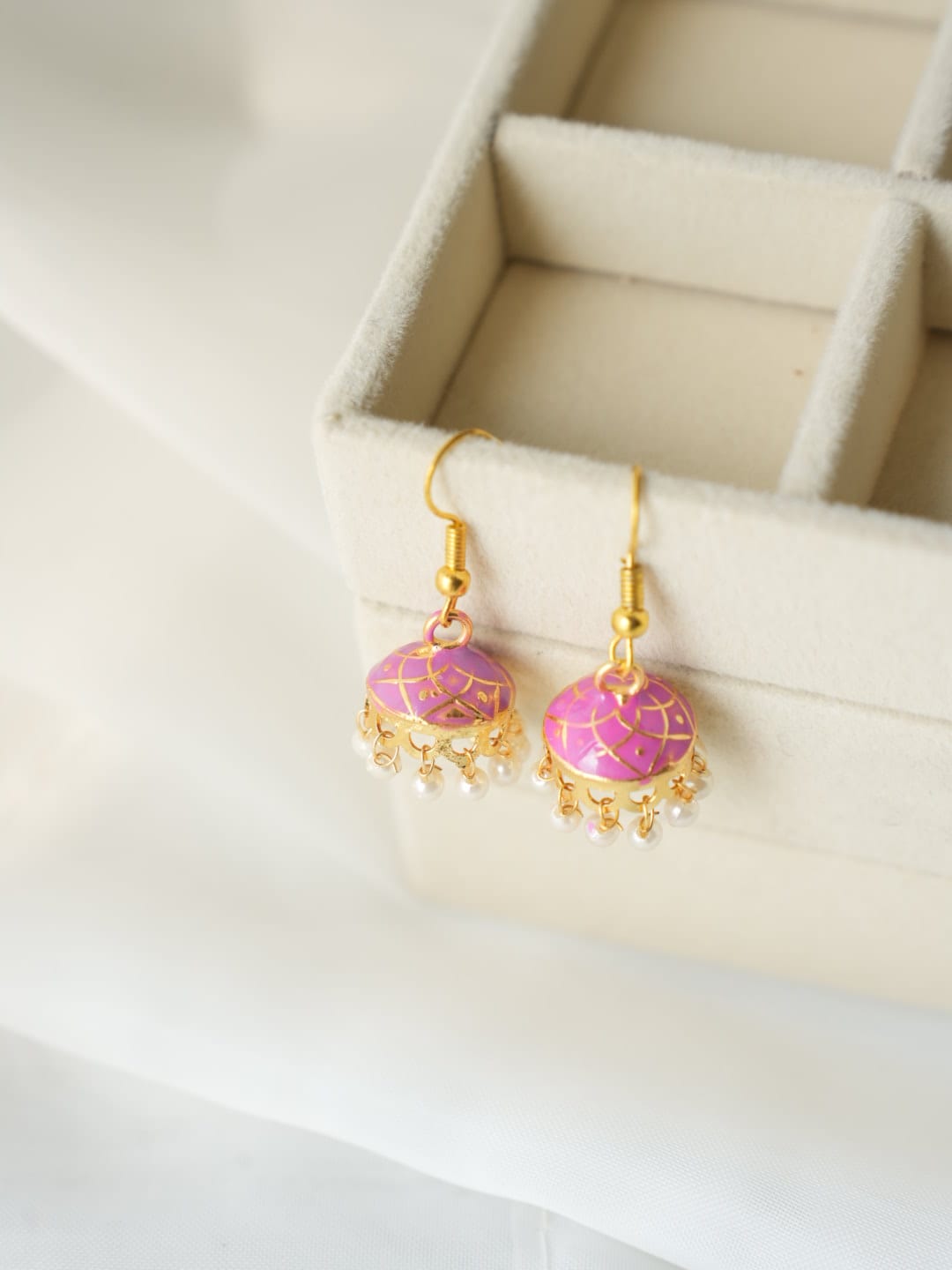 JH-35 - Pearly Jhumka Small - Earring Style 7