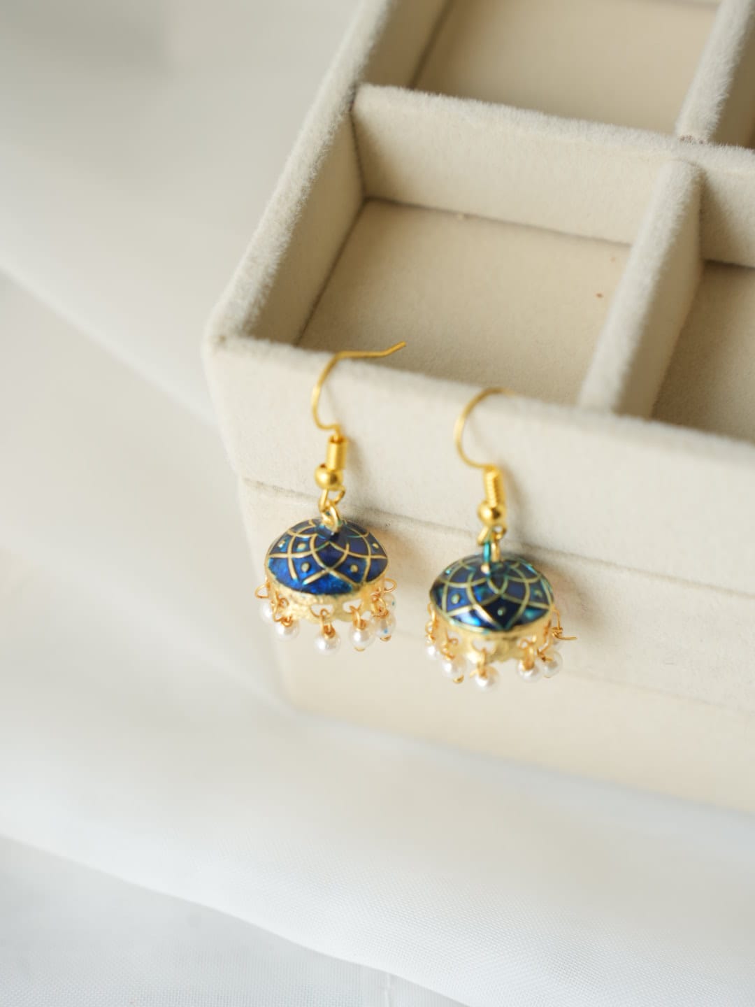 JH-34 - Pearly Jhumka Small - Earring Style 6