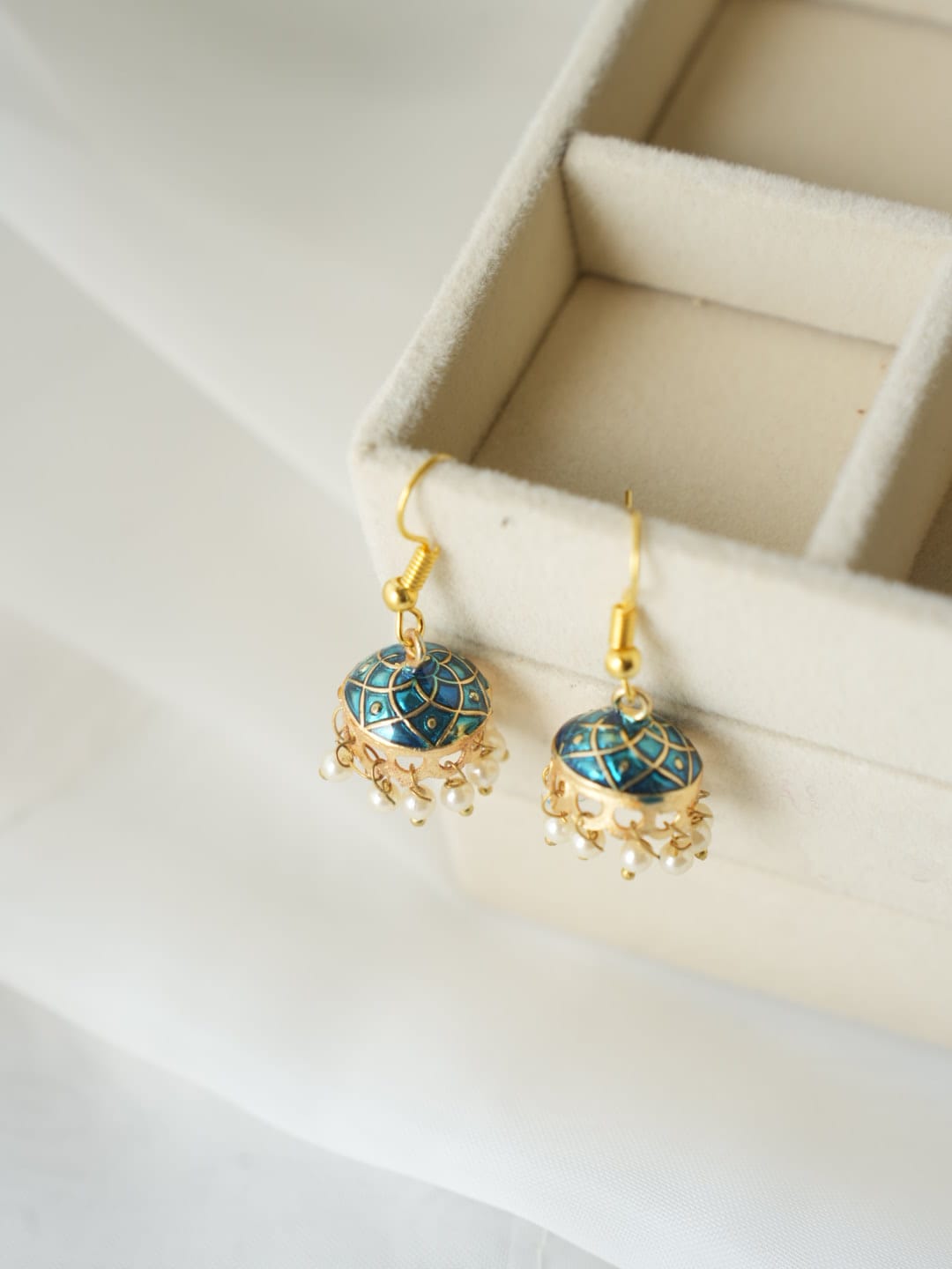JH-30 - Pearly Jhumka Small - Earring Style 2