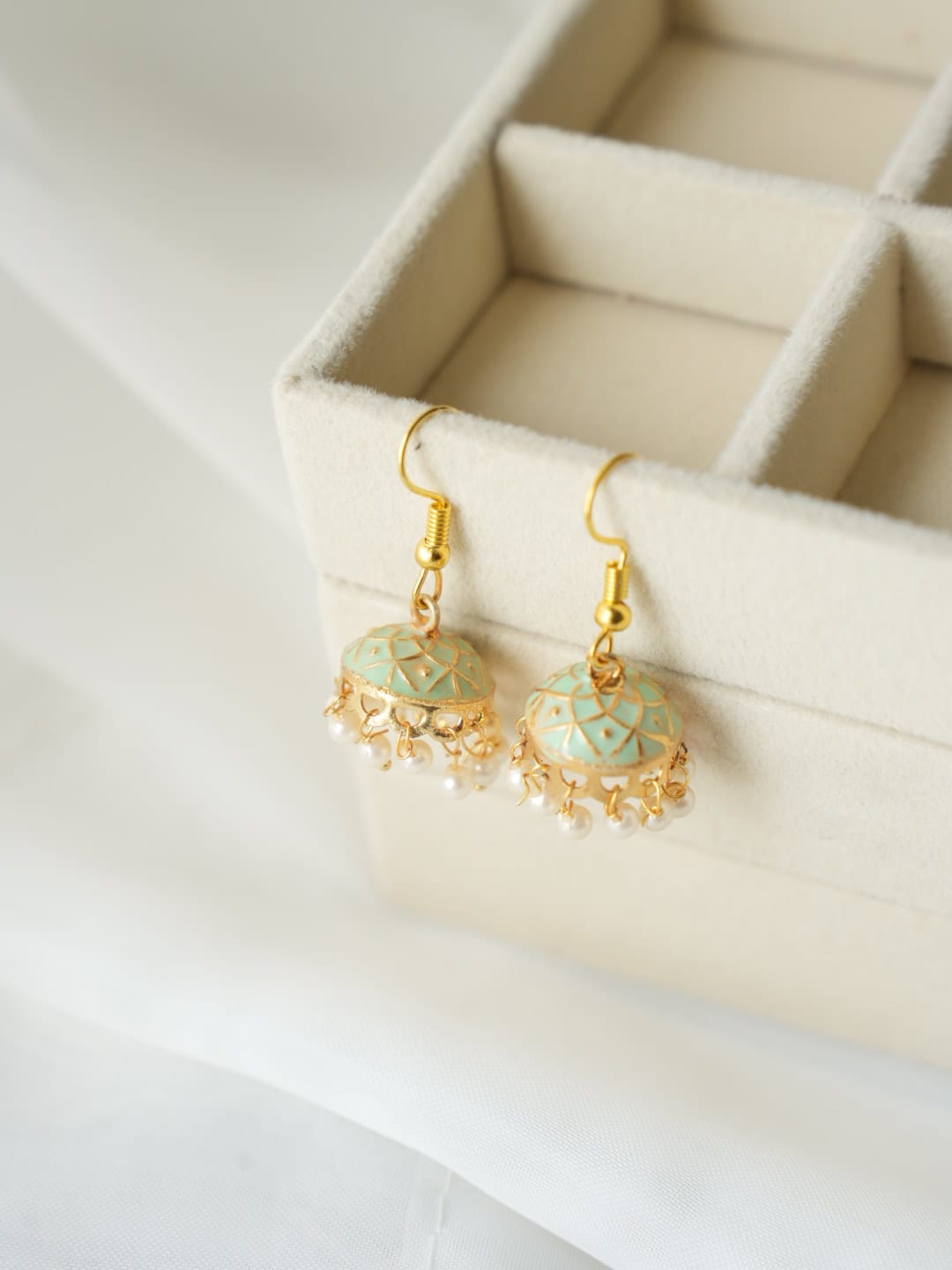 JH-29 - Pearly Jhumka Small - Earring Style 1