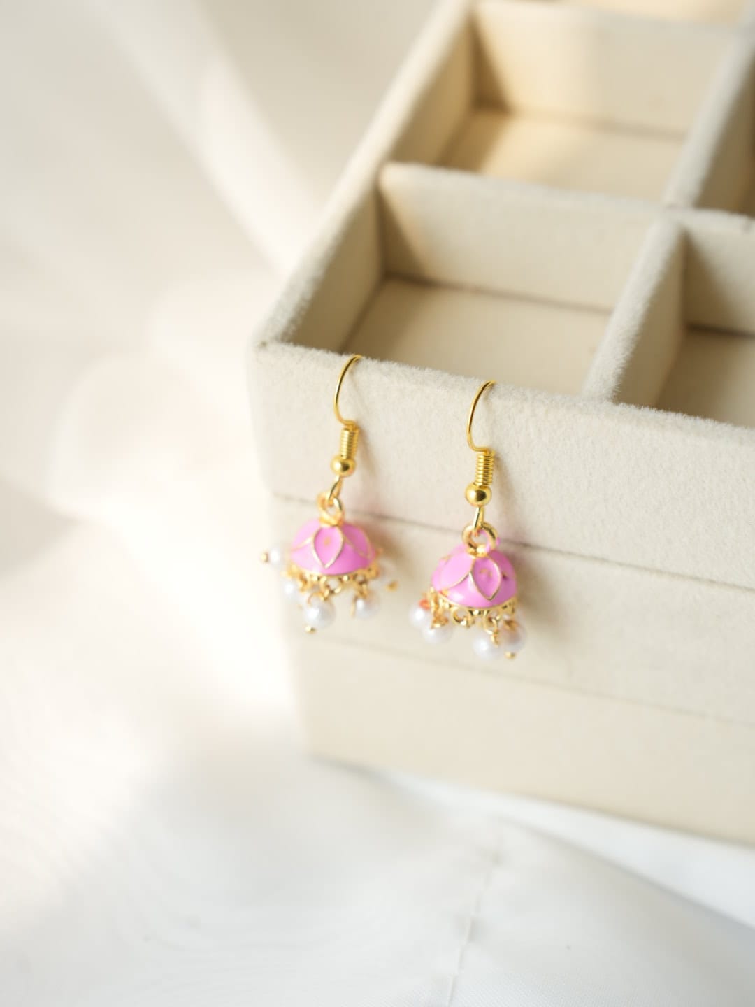 JH-40 - Pearly Jhumka Mini - Earring Style 2