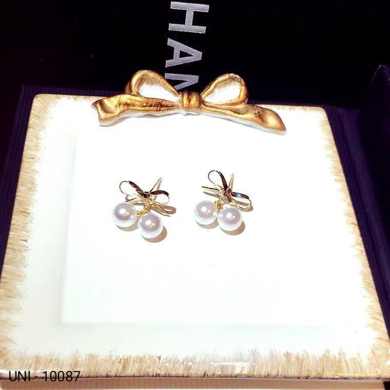 UNI-10087 - Blinky Bow Gold - Earring