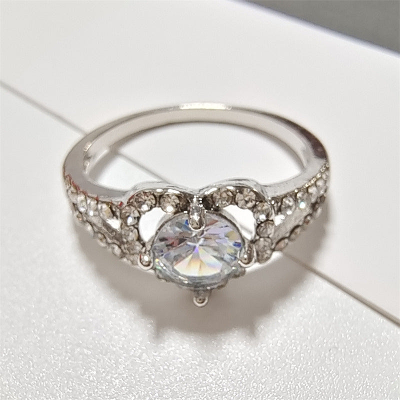 UNI-10213 - Blinky Diamond Heart - Ring