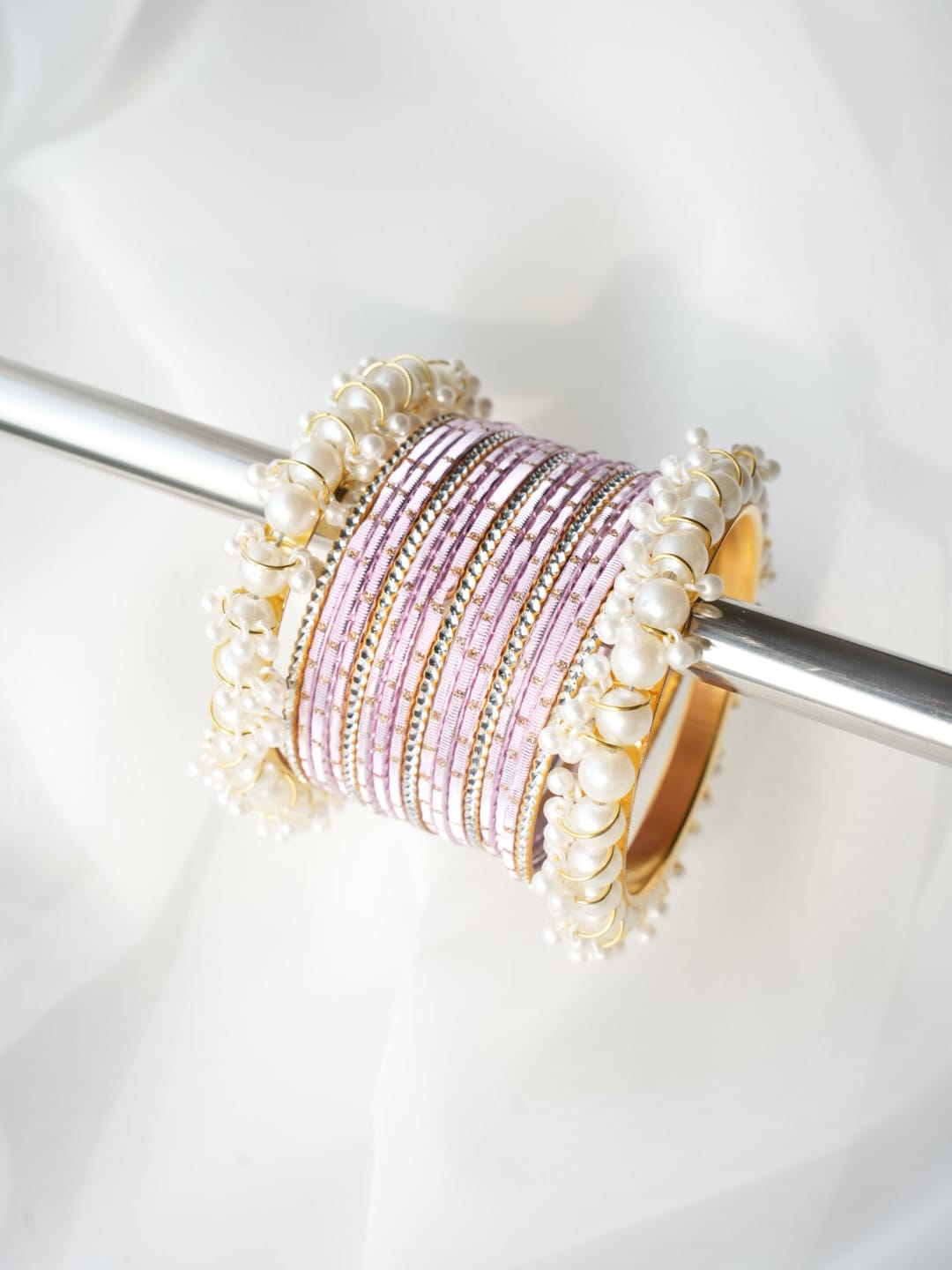 CH-31 - Pearly Bangles & Lilac - Choorian Set
