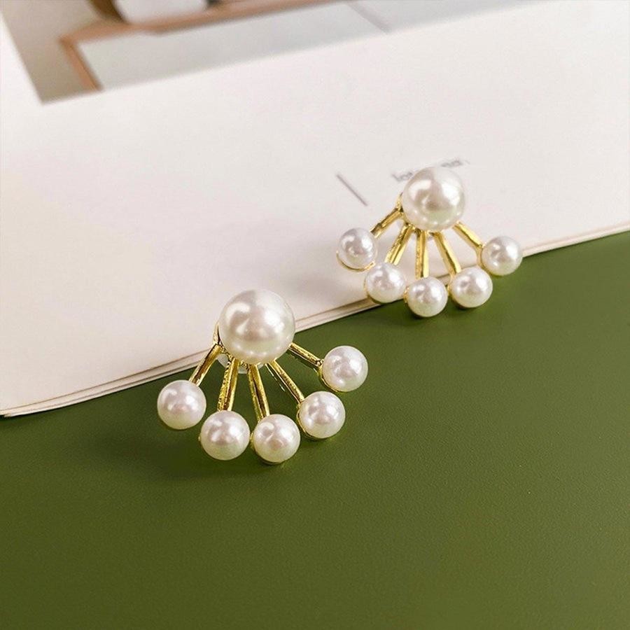 UNI-10333-1 - Classy Pearls Gold - Earring