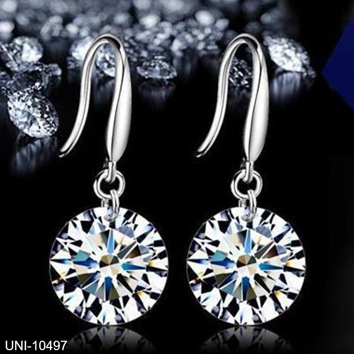 UNI-10497 - Diamond Silver - Earring