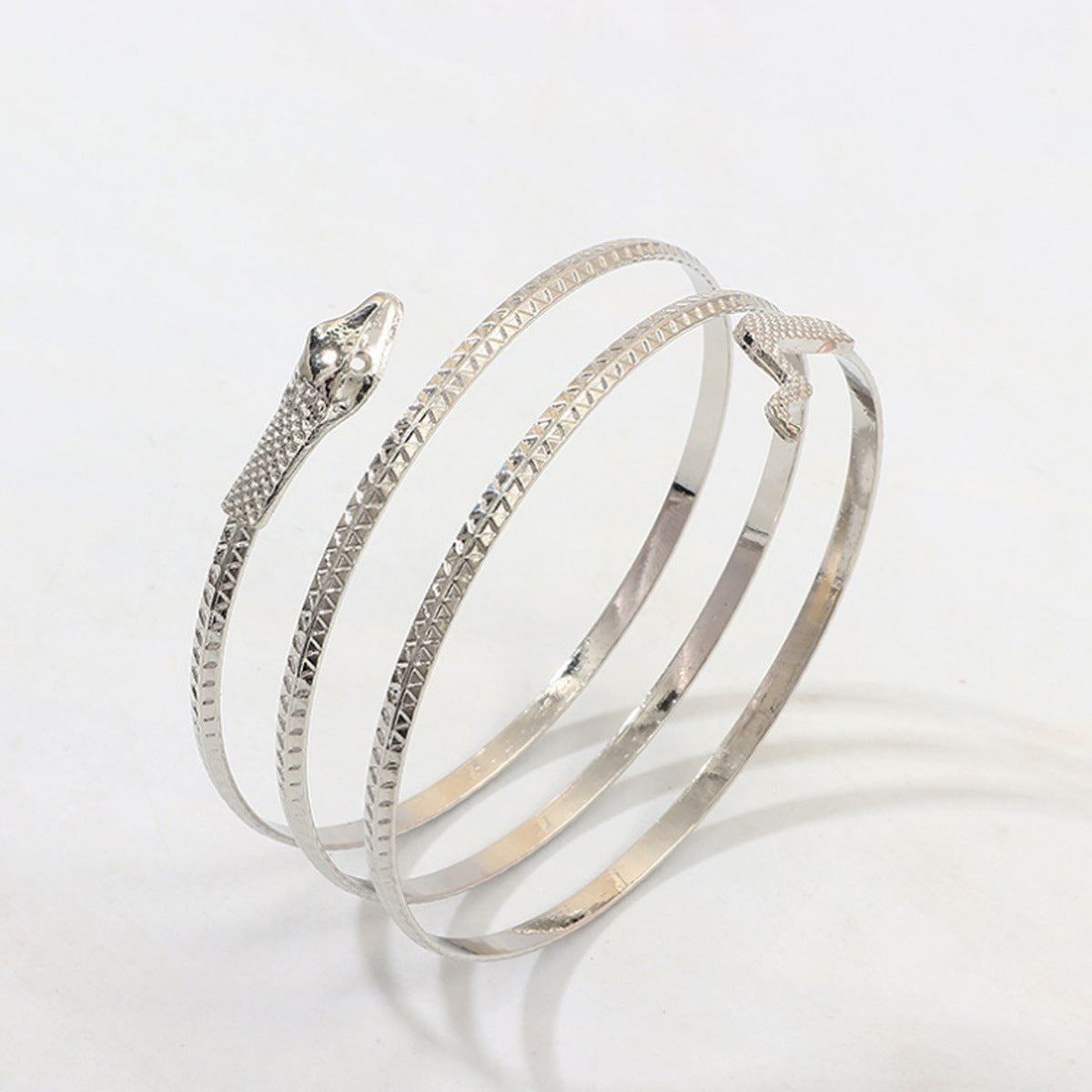 UNI-10450 -  Silver Snake Bangle - Bracelet