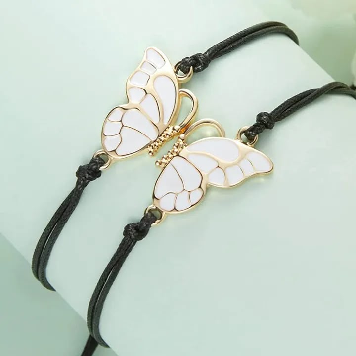 UNI-12168-1 - Friendship Gold Butterfly - Bracelet Set