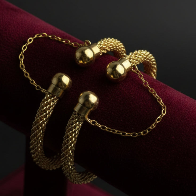 CH-121 - Luxury Gold Bangle - Set Of 2