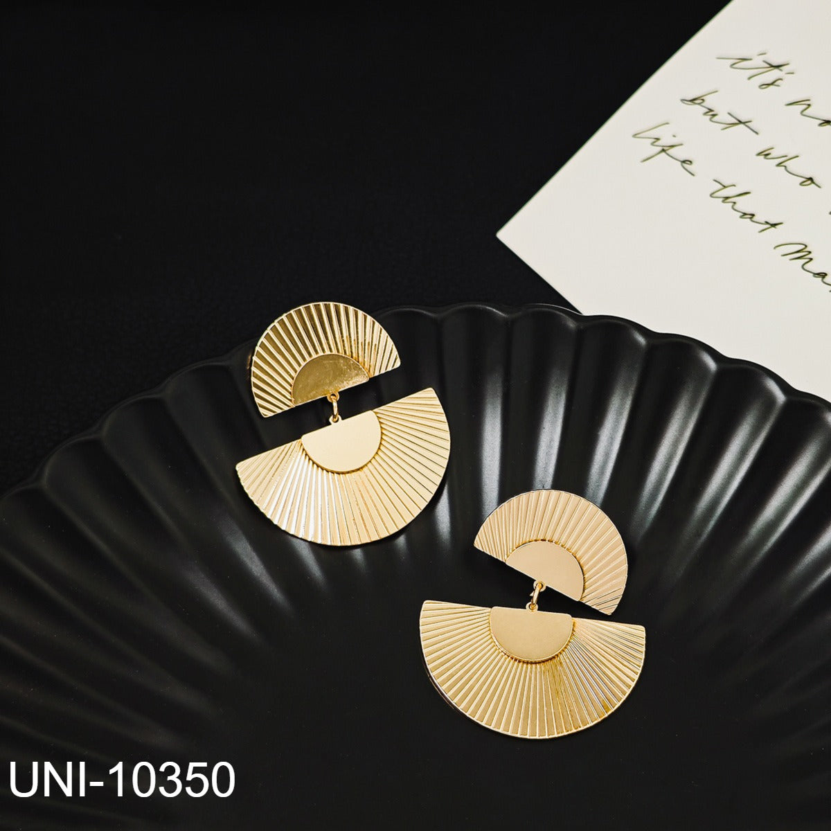 UNI-10350 - Foiled Gold Series - Earring Style 5