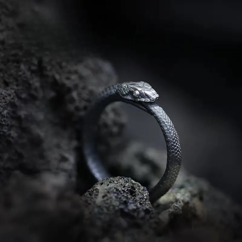 UNI-11138 - Ouroboros Black Snake - Ring