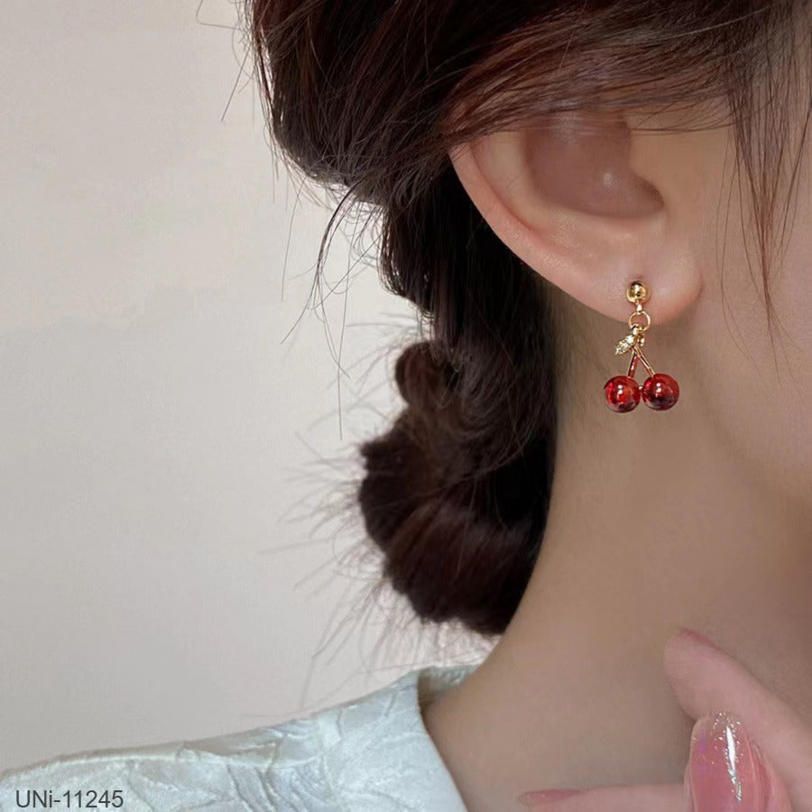 UNI-11245 - Cherry Gold - Earring