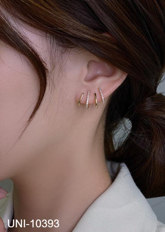 UNI-10393 - Multi Faux Gold - Earring