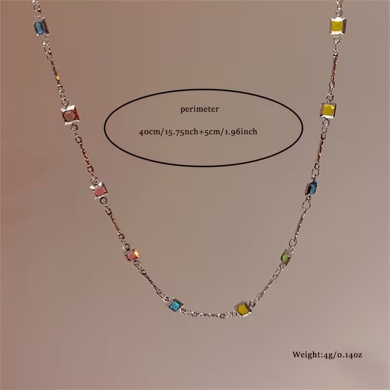 UNI-10877-1 - Multi Gem Gold - Necklace