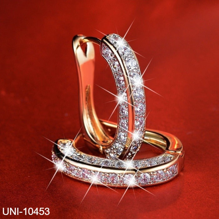 UNI-10453 - Gold Diamond Sparkle - Earring