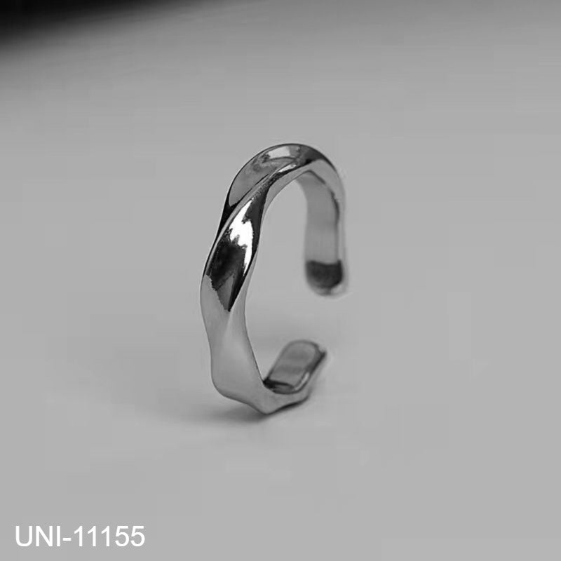 UNI-11155 - Twist Silver Ring