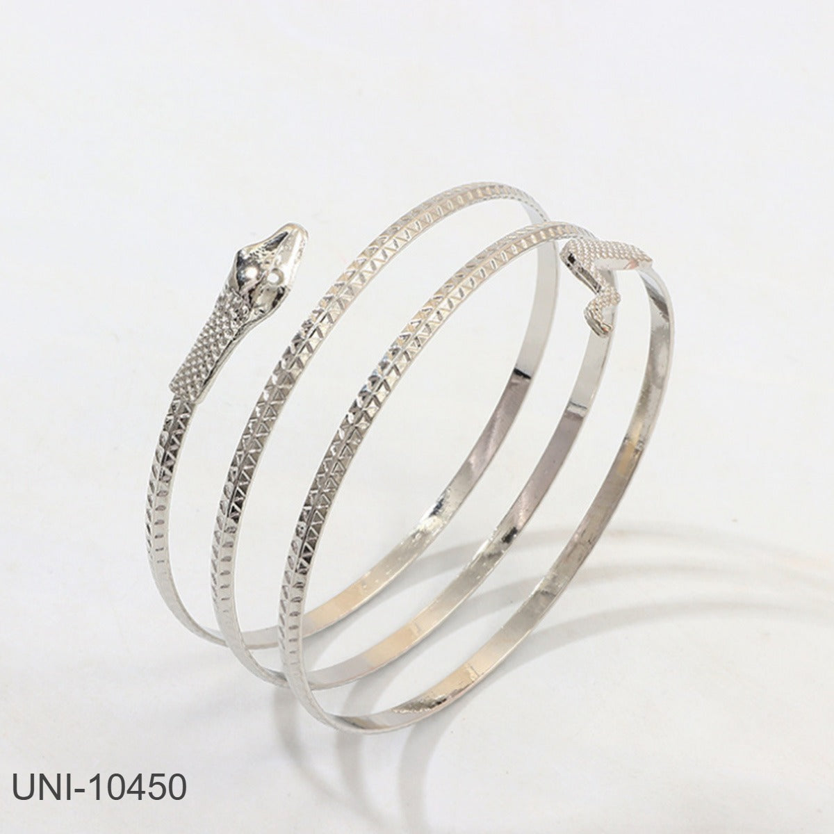 UNI-10450 -  Silver Snake Bangle - Bracelet