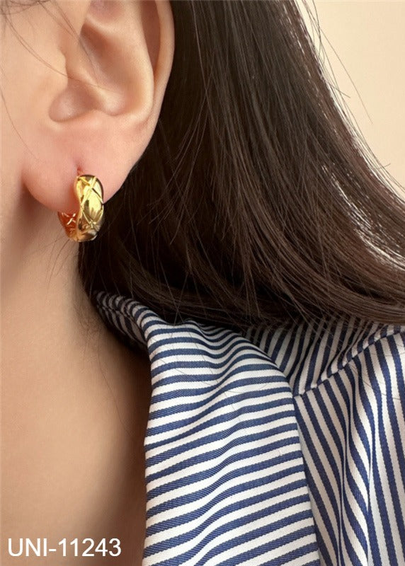 UNI-11243 - Gold Hoop - Earring