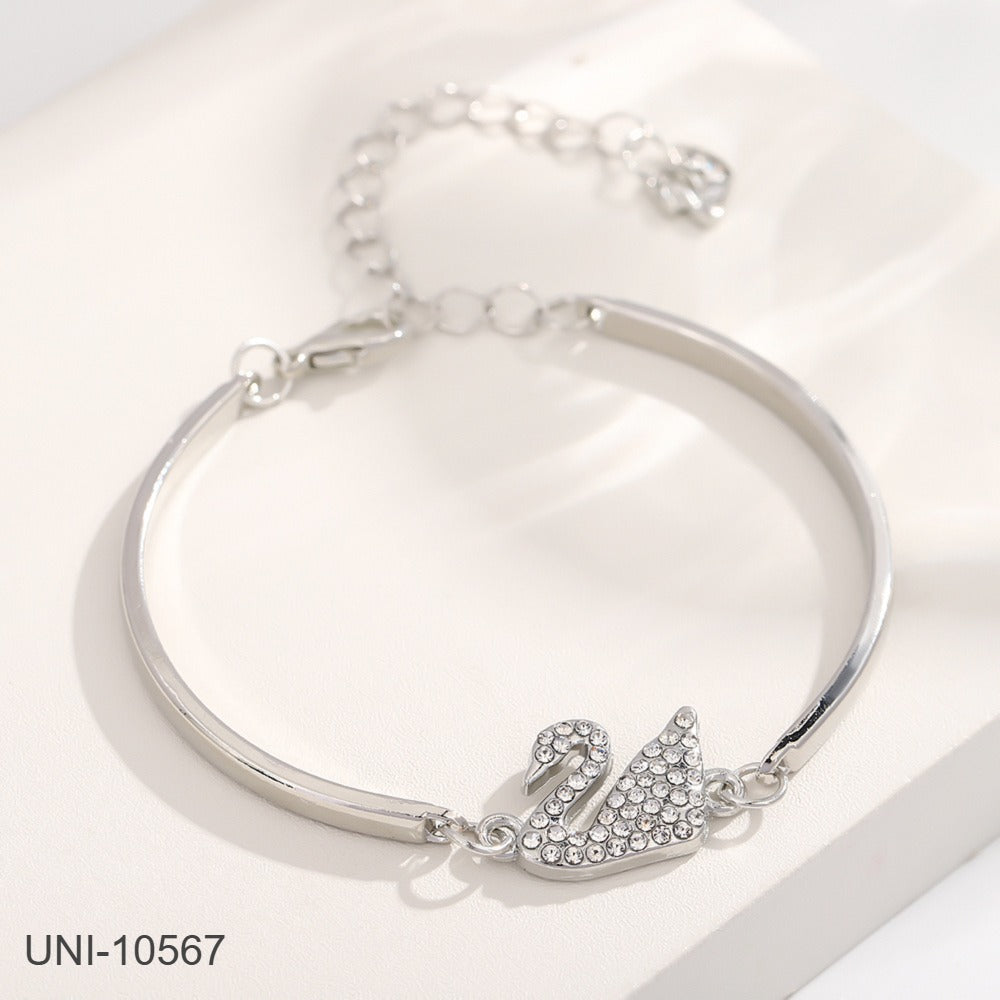 UNI-10567 - Silver Foil Swan - Bracelet
