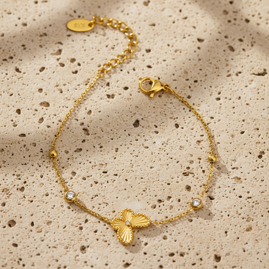 SS-12526 - Gold Butterfly - Bracelet