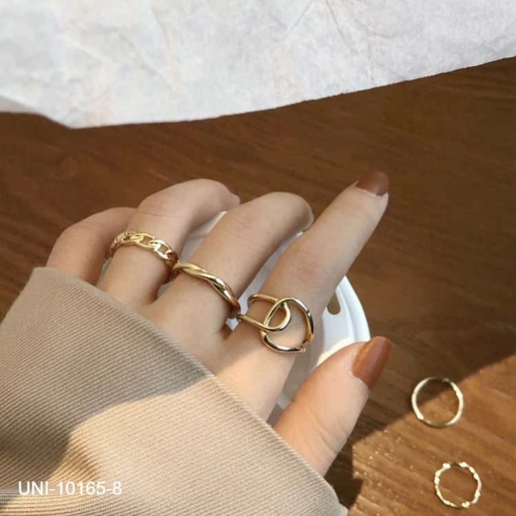 UNI-10165-8 - Gold Foil - Ring Set Of 5