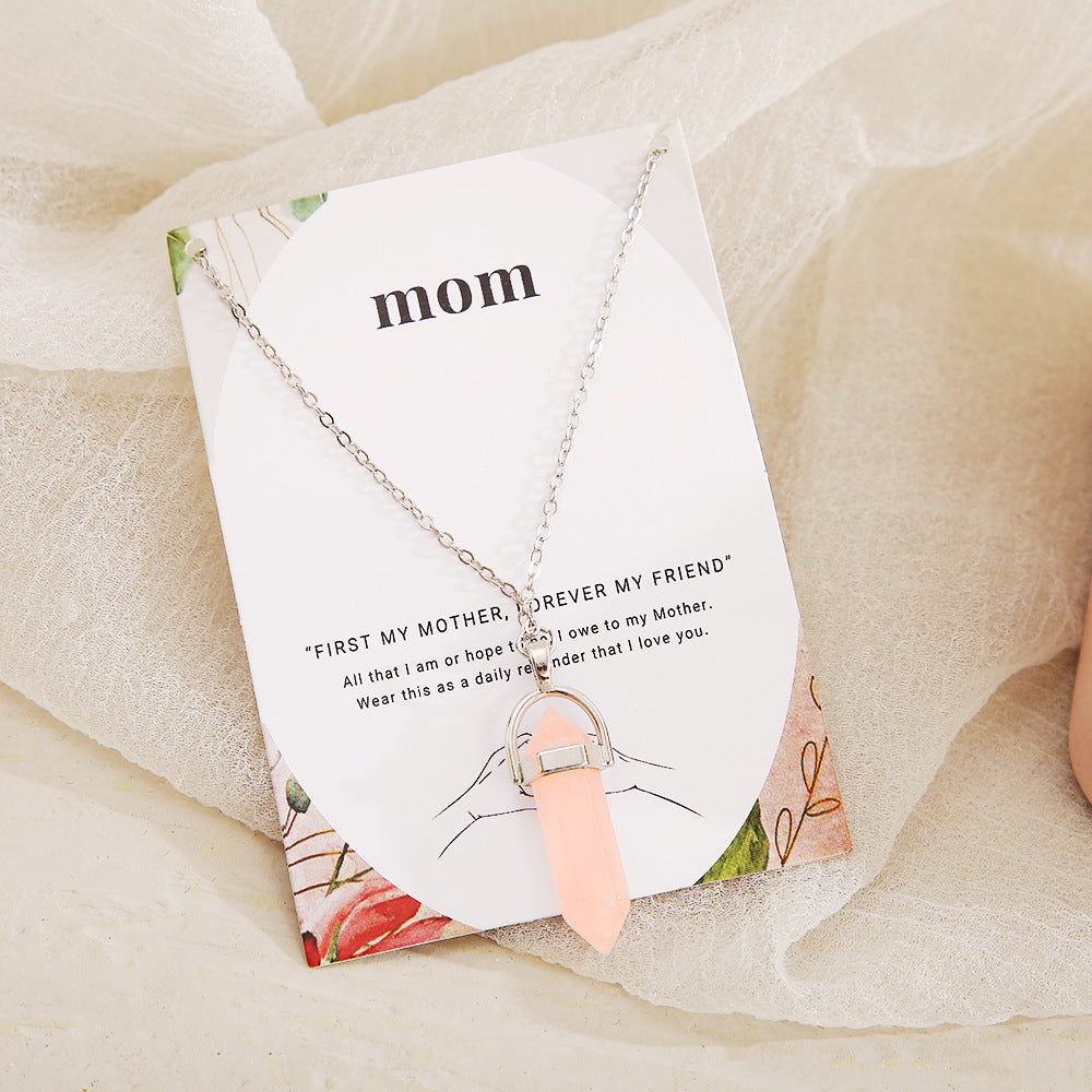 UNI-10657 - Pink Stone Gold - Necklace