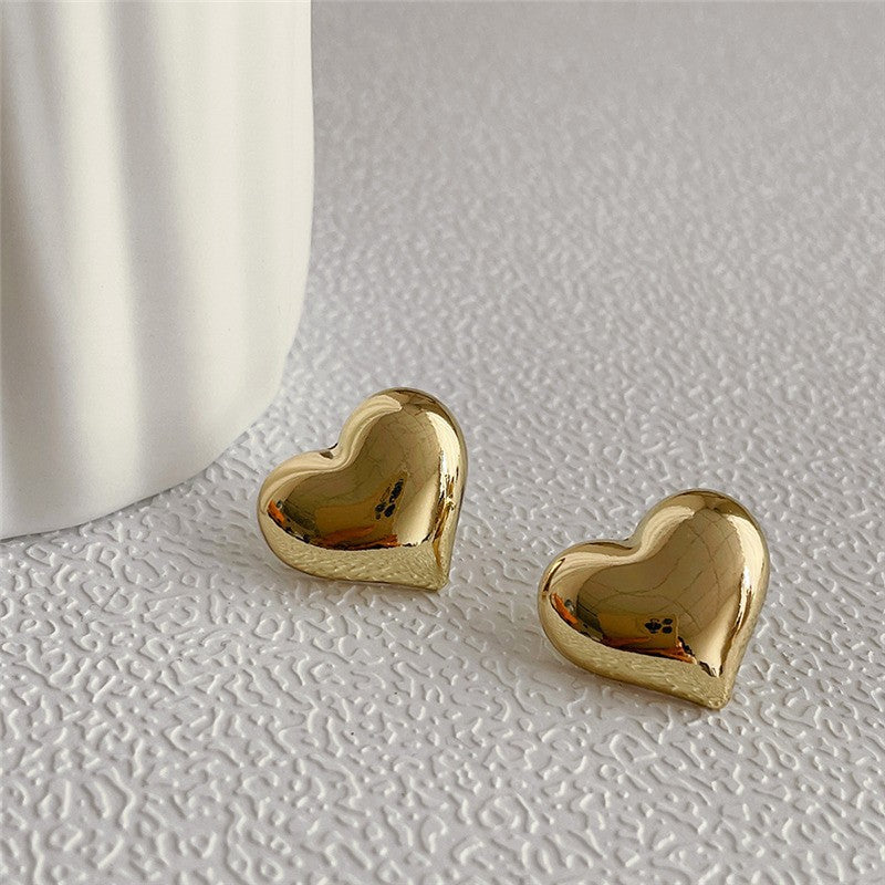 UNI-10391 - Gold Hear - Earring